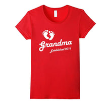 Grandma Established 2016 New Baby Announcement T-Shirt