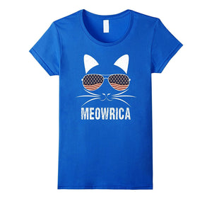 "Meowrica" Patriotic Cat T-Shirt