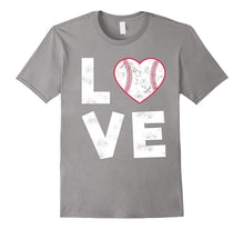 Baseball Softball Love Heart T Shirt for Mom, Dad or Team