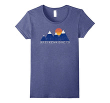Retro Breckenridge Colorado Snowcap Mountain Sunset T-Shirt