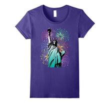 4th of July Fireworks Statue of Liberty T-Shirt