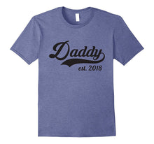 Mens Daddy Est 2018 T Shirt for the New Dad to Be