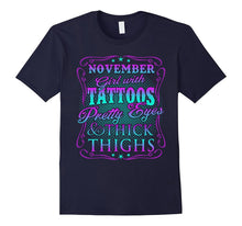 November Girl With Tattoos Pretty Eyes Thick Thighs T-Shirt