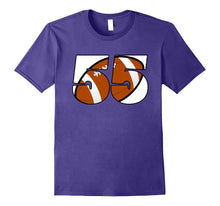 55th Birthday Football Number T-Shirt