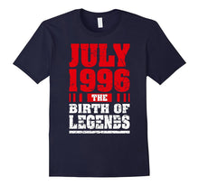 21st Birthday Gift Tee Born in July 1996 Legends Distressed