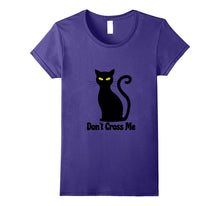 Halloween Black Cat - Don't Cross Me - Fun T-Shirt