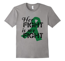 Emerald Ribbon Liver Cancer Awareness Her Fight T-Shirt