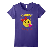 Cousin of the Birthday Girl Emoji Birthday Party Tee Shirt
