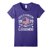 October 1970 the Birth of Legends , 47 Years Old T-Shirt