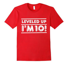 Leveled Up! Happy 10th Ten Birthday Boy T-Shirt T Shirt Gift