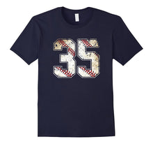 #35 Baseball Jersey Number 35 Retro Vintage T-Shirt