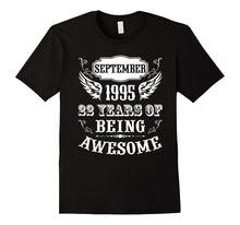 22nd Birthday September 1995 22 Years Old Gift Vintage Tee