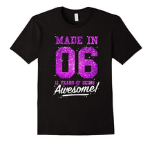 Made in 2006 Awesome 11th Birthday Girl Shirt Pink T-Shirt