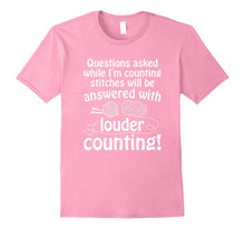 Funny Knitting T-Shirt Humorous Saying I'm Counting Stitches