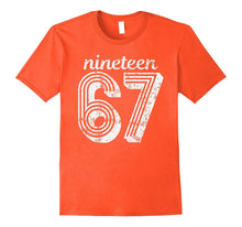1967 50TH BIRTHDAY Vintage Retro 60's 70's Style T Shirt