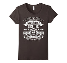 25 Birthday Gift Shirt Awesome Since 1992 25 Bday T-Shirt