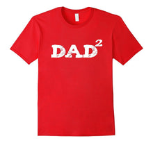 Dad Squared Newborn Twins Baby Father's Day T Shirt