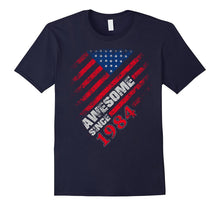 Awesome Since 1984 American Flag 33rd Birthday 33 Years Old