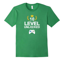 10th Birthday Level 10 Unlocked Funny T-Shirt Gamer Gift Kid