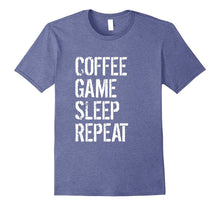 Funny Gamer Gift Shirt - Coffee Game Sleep Repeat T-Shirt