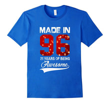21st Birthday Gift T-Shirt Made in 1996 Awesome 21 Years Old