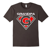 Mens Grandpa Super Hero Best Father Day Gift Tee for Grandfather