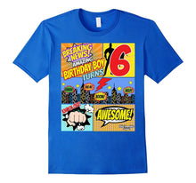 Superhero Birthday Shirt Boys 6 Amazing Awesome Super