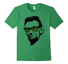Abe Lincoln in Green Wayfarer Awesome and Cool T-Shirts