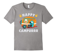 Happy Campurrr T-Shirt Funny Camping With Cats Camper