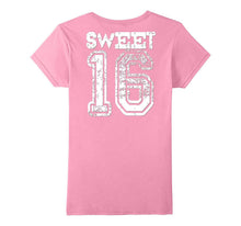 16th Birthday Shirt Gift Sweet Sixteen 16 Varsity Cracked