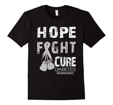 Hope Fight Cure DIABETES Awareness T-Shirt