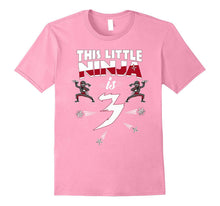3rd Birthday Boys Shirt Funny 3 Year Old Ninja Martial Arts