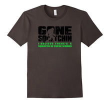 Funny Bigfoot T Shirt - Gone Squatchin Tee - Black Ink