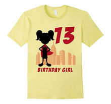 Kids 13th Birthday Superhero Gift T-Shirt for 13 Yr Old Girl