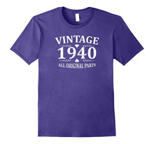 Funny Vintage 1940 Best Emoji Tee 77th Birthday Gift T-Shirt