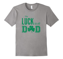 St Patricks Day Lucky Dad Distressed T-Shirt