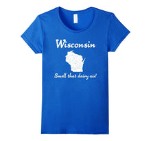 "Wisconsin: Smell That Dairy Air!" Funny Sconnie Cow T-Shirt