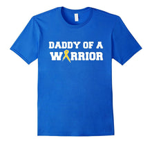 Mens Daddy of a Warrior - Childhood Cancer Awareness T-Shirt