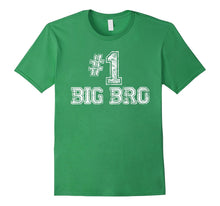 #1 Big Bro Brother T Shirt -Number One Father's Day Gift Tee