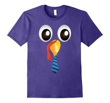 Cute Turkey Face Tie Bow Thanksgiving Holiday Cool T-Shirt