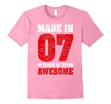 10th Birthday Gift T Shirt Made in 2007 Awesome Five Colors