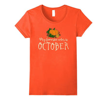 My Favorite Color Is October Gifts Shirts