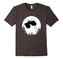 Flying Jumping MONSTER TRUCK Over the Moon Tshirt for Men An