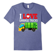 I Heart Love Garbage Trucks Shirt | Little Boys Kids T-Shirt
