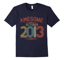 Awesome Since October 2013 Funny T-Shirt 4th Birthday Tee