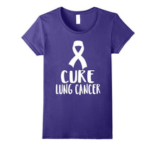 Lung Cancer Awareness White Ribbon Cure Support Shirt