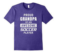 Mens Proud Grandpa of an Awesome Soccer Player T Shirt
