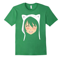 Anime Face Cat Shirt, Manga Lover Otaku Style Japanese Gift