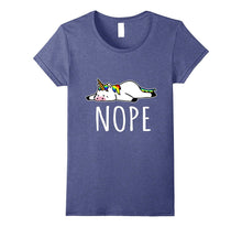 Nope Not Today T-Shirt Funny Tired & Lazy Unicorn Tee