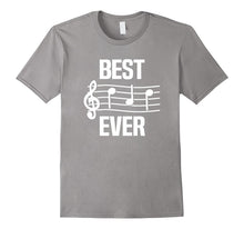 Mens Best Dad Ever Music TShirt - Notes Funny Fathers Day Gift
